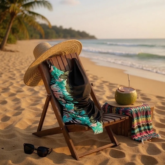 Lands’ End Women’s Tummy Control One Piece Tropical Swimsuit Size 12 - Picture 8 of 8